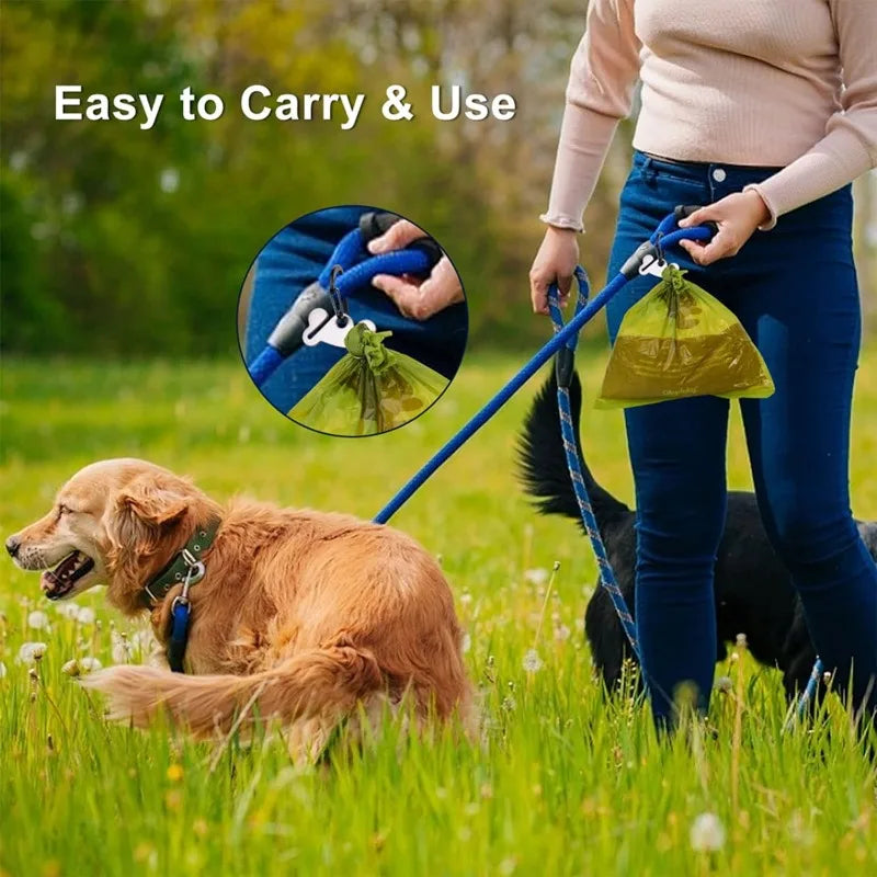 Poop Bag Dispenser: Portable Dog Waste Holder, Leash Fit