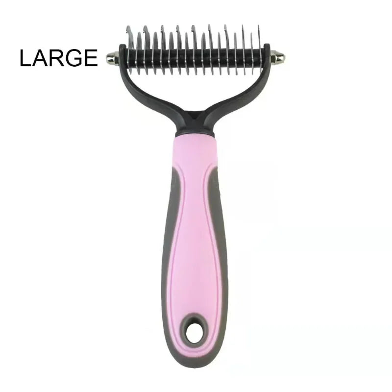 Pet Knot Comb: Deshedding Brush & Hair Remover for Cats & Dogs